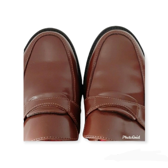 Mens size 9.5 Brown Stapleton's Leather Dress shoes Loafers Great condition! - Picture 2 of 6